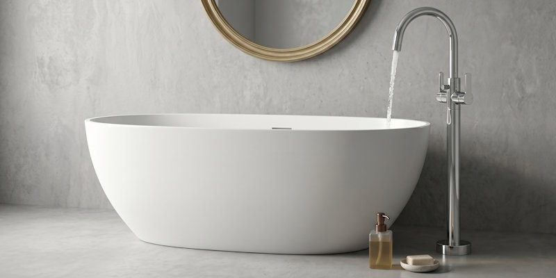 Illustration of Freestanding Bath Taps